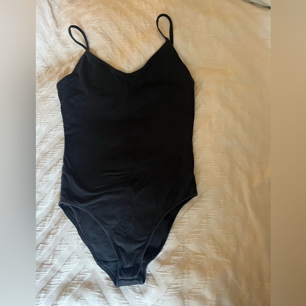 Everlane bodysuit tanktop camisole XS black supima cotton